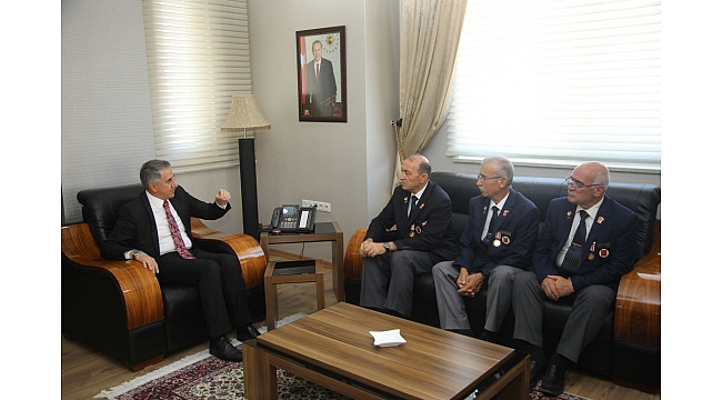 Gazilerden, Başkan Yanılmaz'a Ziyaret