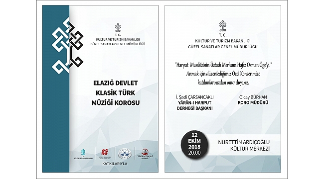Harputlu Hafız Osman Öge'yi Anma Konseri