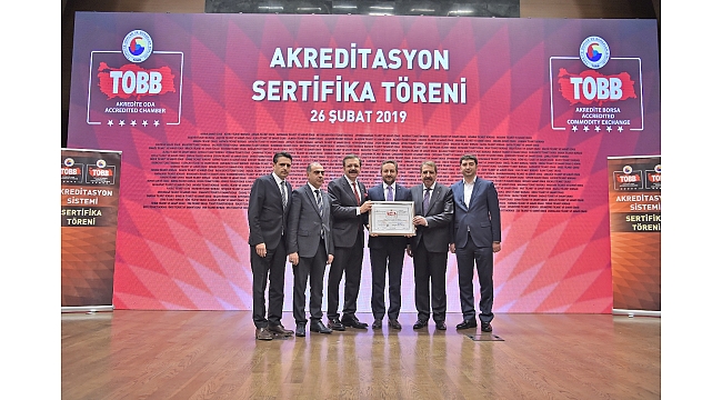 TOBB AKREDİTASYON BELGE TÖRENİ