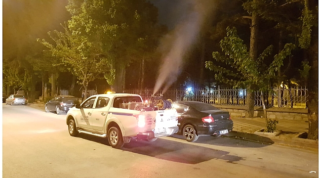 ELAZIĞ BELEDİYESİ İLAÇLAMA ÇALIŞMALARINI SÜRDÜRÜYOR