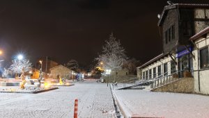 Karla kaplanan Harput'ta görsel şölen