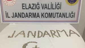 Elazığ'da 186 adet sikke ele geçirildi