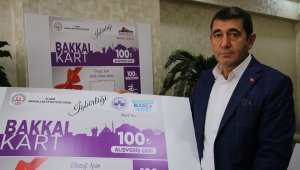 Elazığ'da yerel esnafa "Bakkal Kart" desteği
