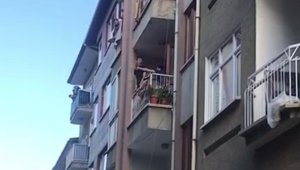 Polisin müdahalesi engelli şahsı kurtardı