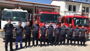 Elazığ Belediyesi itfaiyesinden Manavgat'a destek