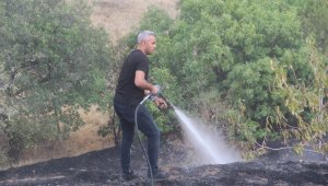 Elazığ'da bahçe yangınında 20 dönüm alan zarar gördü