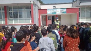 Jandarmadan öğrencilere trafik güvenliği eğitimi