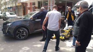 Otomobil ile motosiklet çarpıştı: 1 yaralı