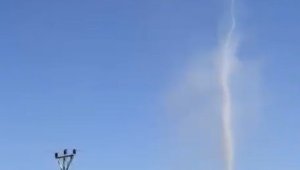 Elazığ'da çıkan hortum vatandaşları korkuttu