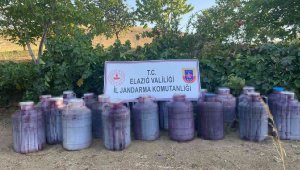Elazığ'da 2 ton kaçak şarap ele geçirildi