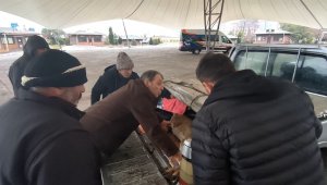 Artvin'de vatandaşların bitkin halde bulduğu karaca görevlilere teslim edildi