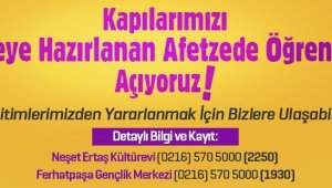 Ataşehir Belediyesi'nden depremzede öğrencilere eğitim desteği