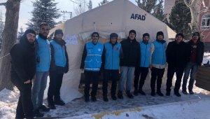Aydın İl Müftülüğü deprem bölgesinde mescid çadırı inşa ederek ibadet imkanı sağladı
