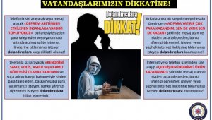 Aydın polisi vatandaşları dolandırıcılara karşı uyardı
