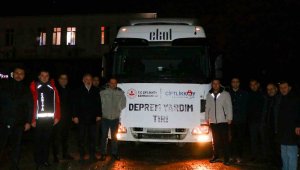 Çiftlikköy'den ilk yardım tırı yola çıktı