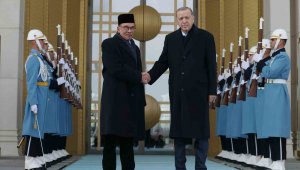 Cumhurbaşkanı Erdoğan, Malezya Başbakanı Enver İbrahim'i kabul etti