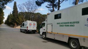 Denizli'den deprem bölgesine cenaze araçları gönderildi