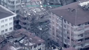 Deprem bölgesi Bayraktar AKINCI kamerasında