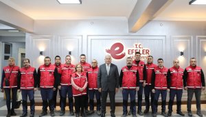 Deprem bölgesinde görevini tamamlayan EFAK Timi geri döndü