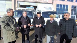 Deprem bölgesine bir destek de Bayburtlu muhtarlardan
