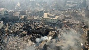 Depremde 6'ncı gün: Kahramanmaraş'ta son durum havadan görüntülendi