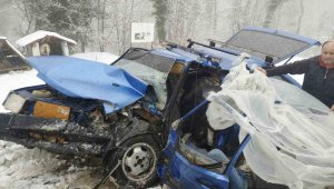 Dernek başkanı trafik kazası geçirdi