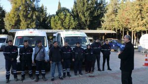 Efeler Belediyesi deprem bölgelerine cenaze araçları gönderdi