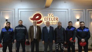 Efeler Zabıtası deprem bölgesinden döndü