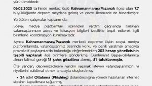 EGM: "Yardımsever vatandaşlarımızın iyi niyetini suistimal etmek isteyen internet sitelerinin kapatılması sağlandı"