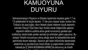 Elazığ İl Özel İdare SK: "Faaliyetlerimize kendi şehrimizde devam edeceğiz"