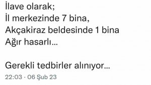Elazığ Valisi Toraman, "8 bina ağır hasarlı"