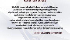 Elazığspor: ''Devletimizin ve milletimizin yanındayız''