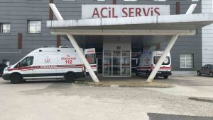 Elektrik çarpan işçi hastaneye kaldırıldı