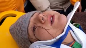 Enkazdan çıkarılan Eda: 'Hepinize çok teşekkür ediyorum'