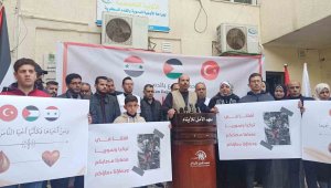 Gazze'de Türk ve Suriyeli depremzedeler için kan bağışı kampanyası