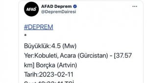 Gürcistan'daki depremle ilgili Artvin Valiliğinde açıklama geldi