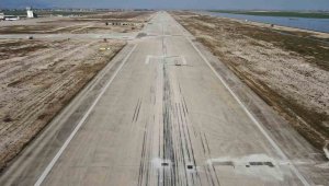 İGA'nın onardığı Hatay Havalimanı pisti havadan görüntülendi