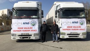 Iğdır'dan deprem bölgesine yem desteği