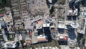 İskenderun'da tahribat havadan görüntülendi