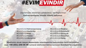 Kahramankazan Belediyesi, depremden etkilenen vatandaşlar için "Evim Evindir" kampanyası başlattı