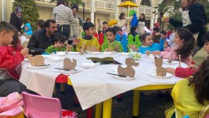 Kepez'den depremzede çocuklara atölye çalışması