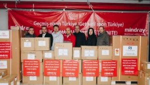 Mindray, deprem nedeniyle tıbbi ekipmanlar bağışladığını açıkladı