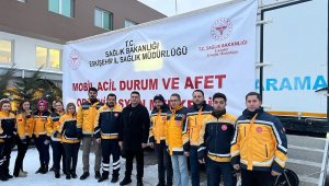 Mobil SAKOM afet bölgesi için Eskişehir'den hareket etti