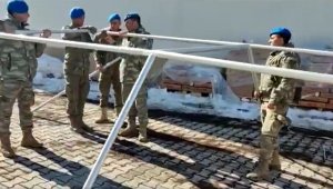 MSB: "1'inci Zırhlı Tugayımız kentteki çadır kurma çalışmalarına da aralıksız destek sağlamayı sürdürüyor"