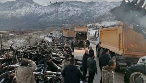 OGM'den deprem bölgesine yakacak odun yardımı