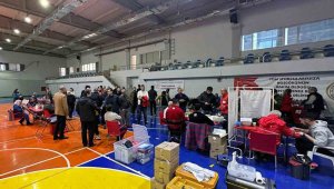 Ortaca'da depremzedeler için kan bağışı