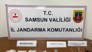 Samsun'da uyuşturucuyla yakalanan şahıs gözaltına alındı