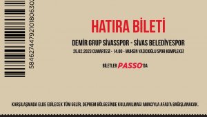 Sivasspor - Sivas Belediyespor maçının hatıra biletleri satışa çıktı