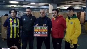 Üç büyük takımın taraftarı yardım çalışmalarını beraber yürütüyor