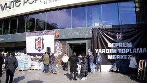 Vodafone Park'ta depremzedeler için yardım çalışmaları sürüyor
